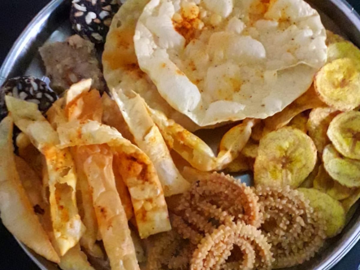 Assortment of traditional Gujarati namkeen and farsan — supplied by KPRS Foods